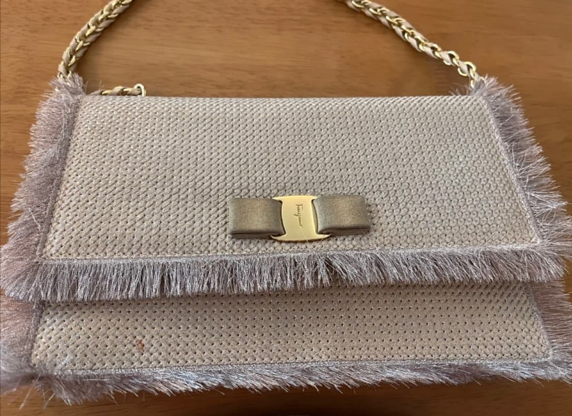 Ferragamo 페라가모 파우더 핑크 바라 숄더 체인백 상품이미지2