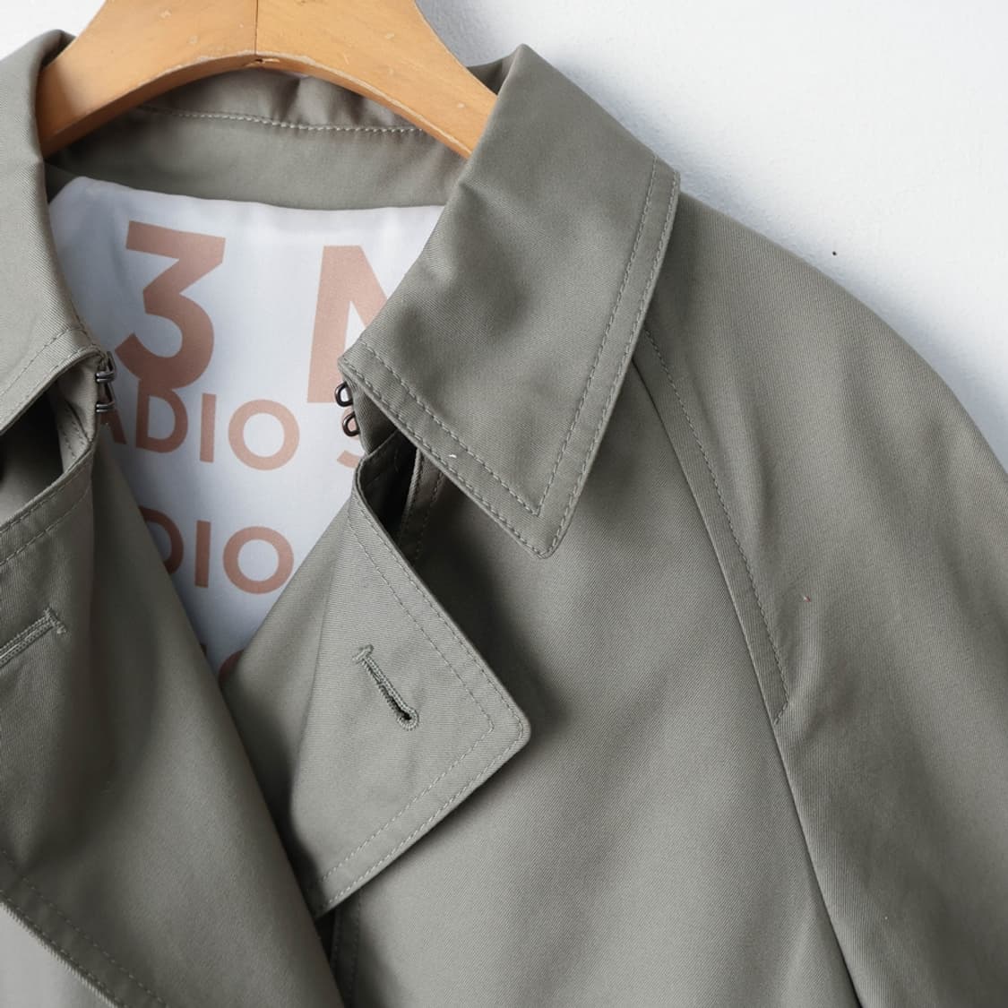 55/빈폴레이디스 카키 H라인 더블 트렌치 코트 상품이미지3