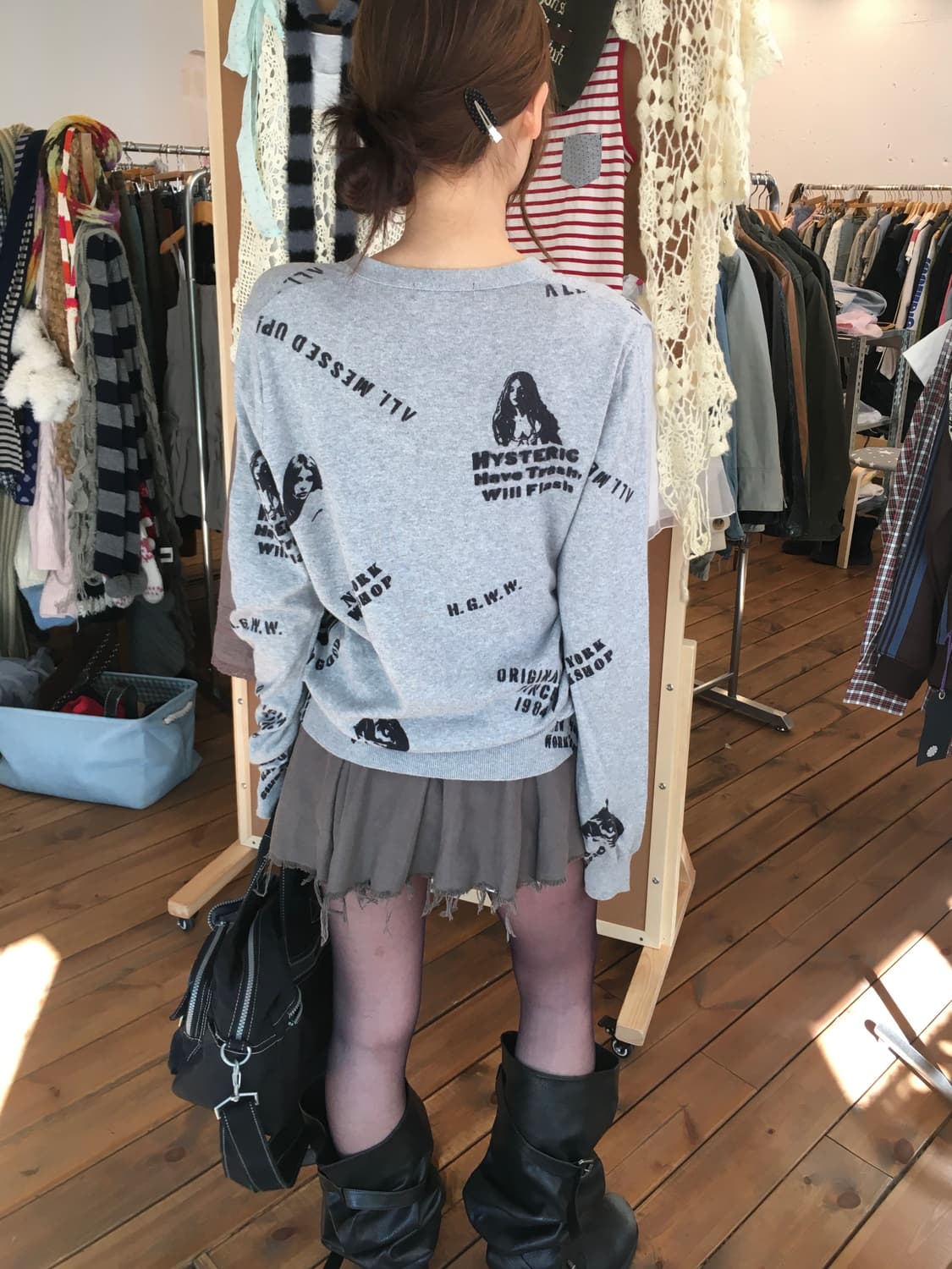 히스테릭글래머 패턴 가디건 상품이미지3