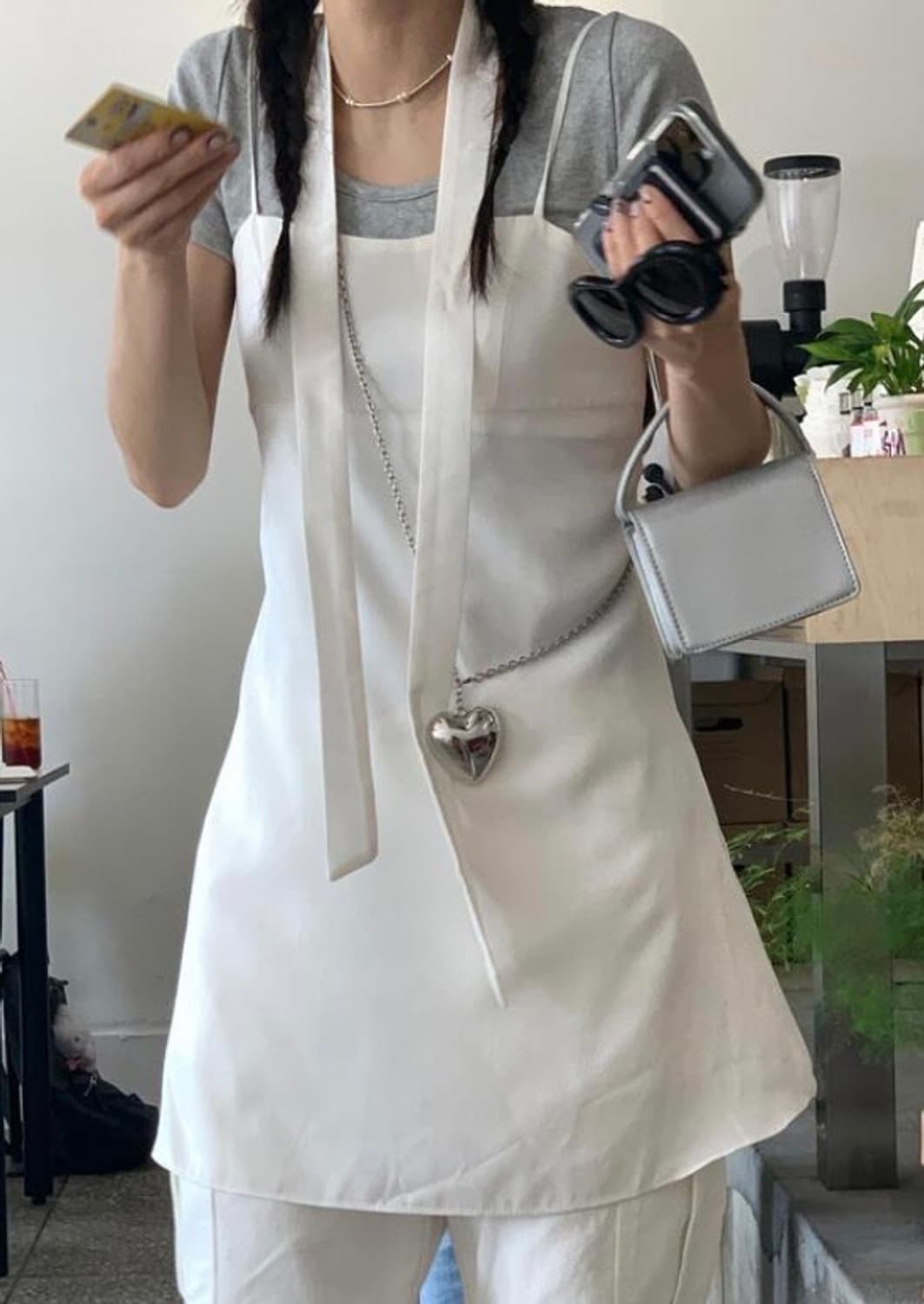 흰색 원피스 상품이미지1