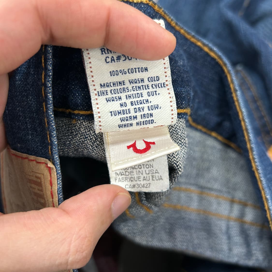 트루릴리전 프린팅 하프 데님팬츠(33) 상품이미지5