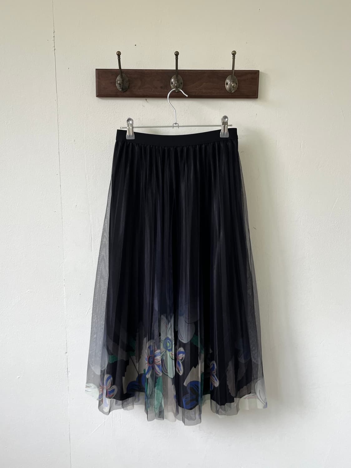 Japan vtg 아트 플라워 스커트 상품이미지3