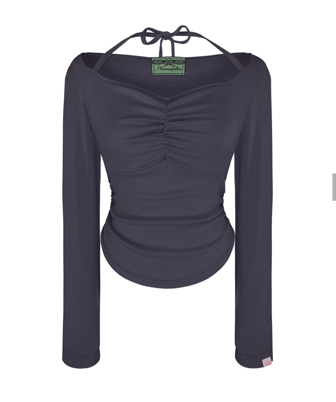 플리즈노팔로우 지젤탑 쿨차콜 상품이미지1