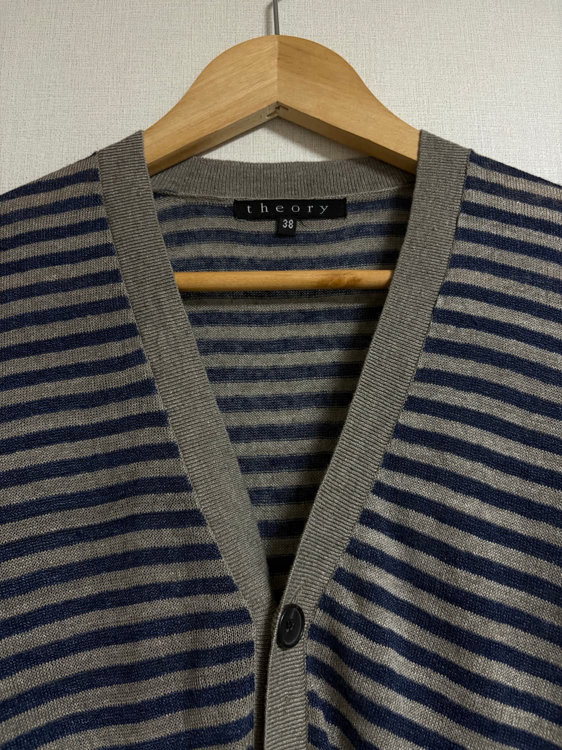 Theory 스트라이프 리넨 가디건 상품이미지3