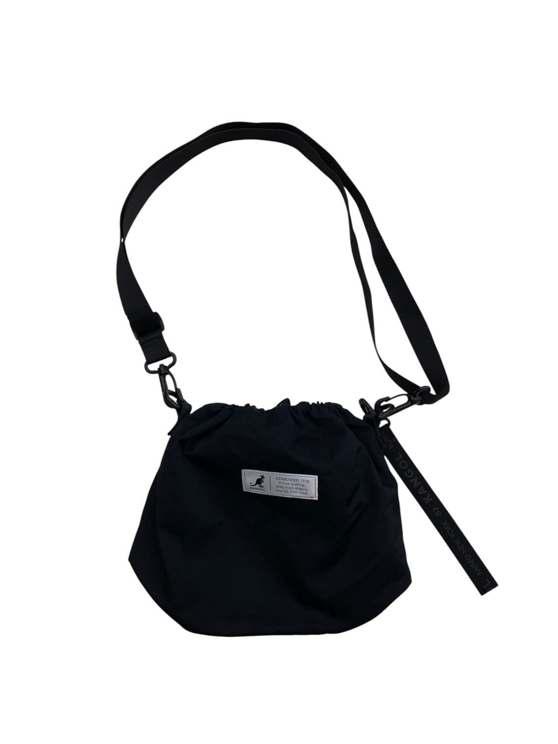 캉골 블랙 드로우스트링 크로스백 상품이미지2