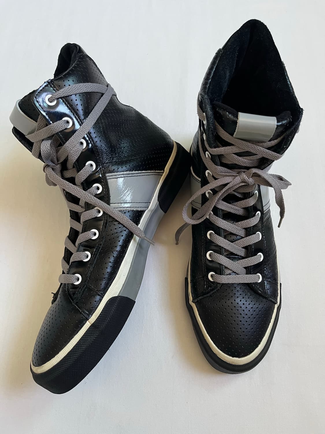 nil admirari leather high-cut sneakers 상품이미지4