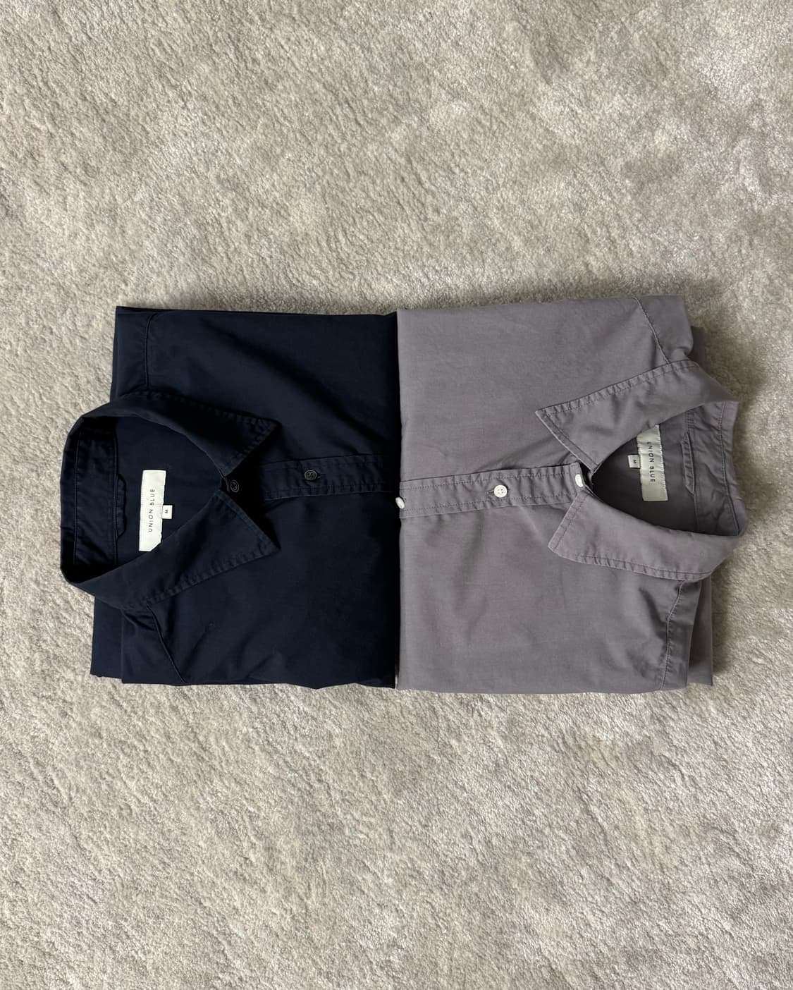 [유니온블루] 런드리 셔츠 네이비/차콜 M 상품이미지7