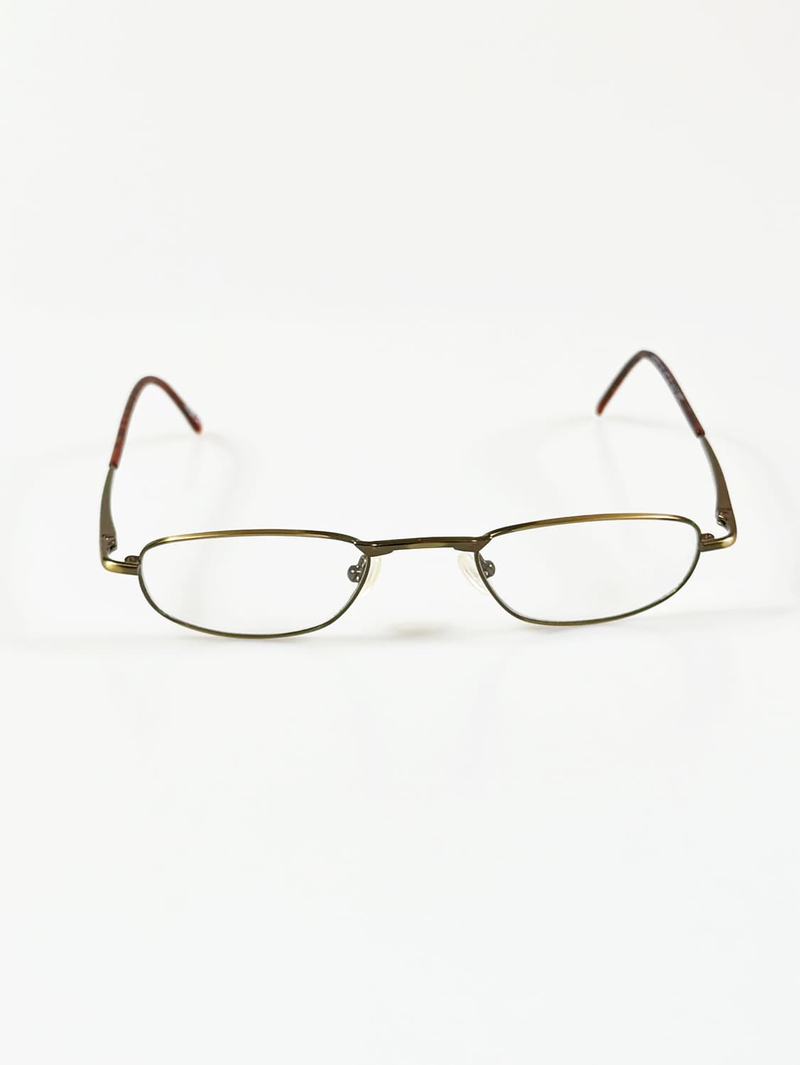 90s 유로피엔 엔틱 메탈 슬림 스퀘어 빈티지 안경 상품이미지1