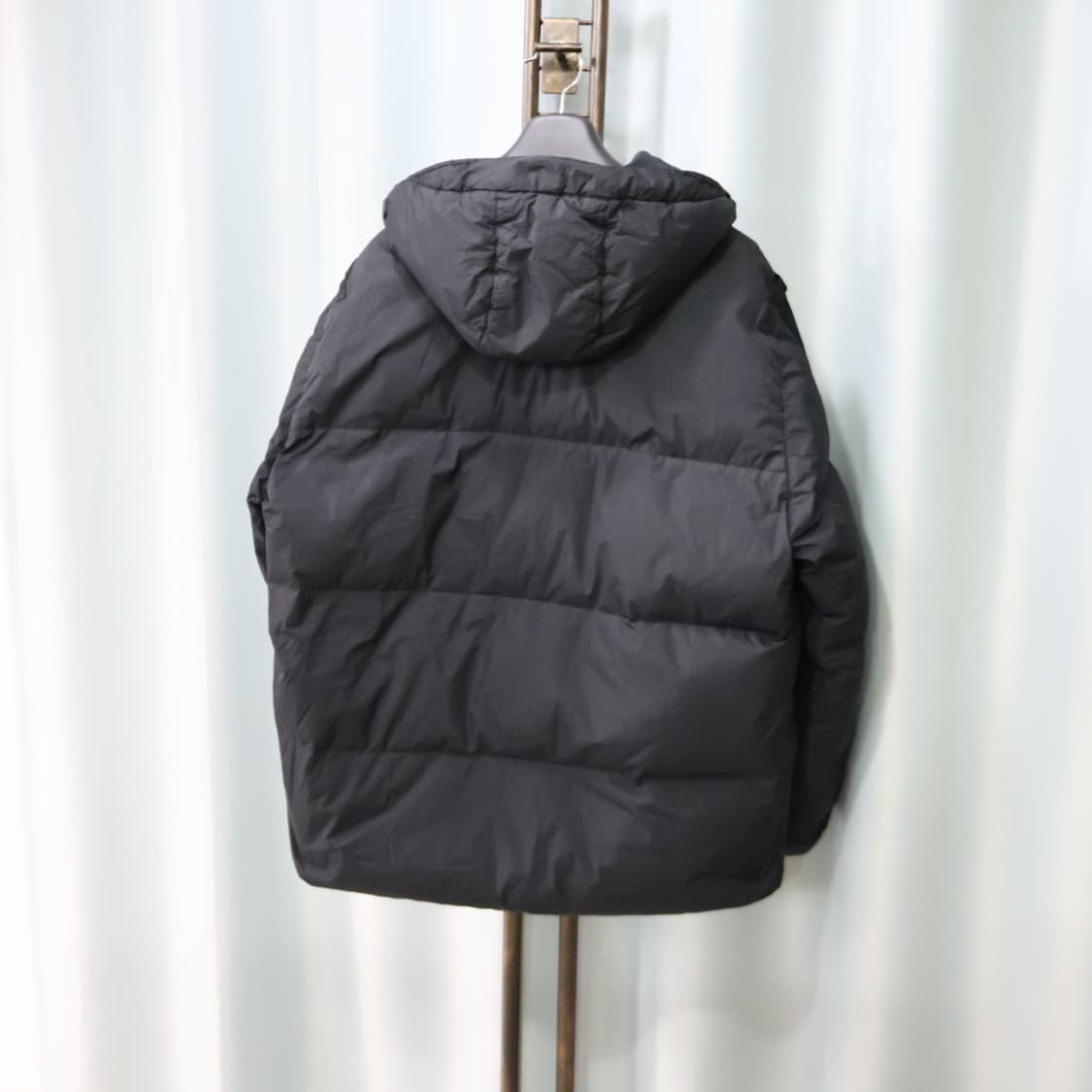 스톤아일랜드 크링클랩스 블랙 나일론 후드 패딩 XXL/110 상품이미지6