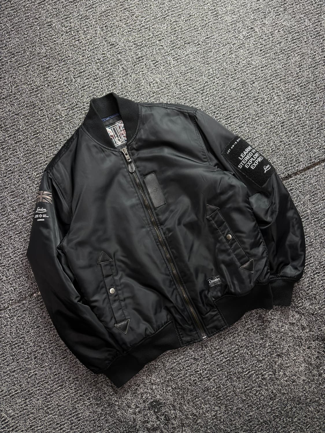 스테레오바이닐 누빔 MA-1 밀리터리 봄버 자켓 2761 상품이미지1