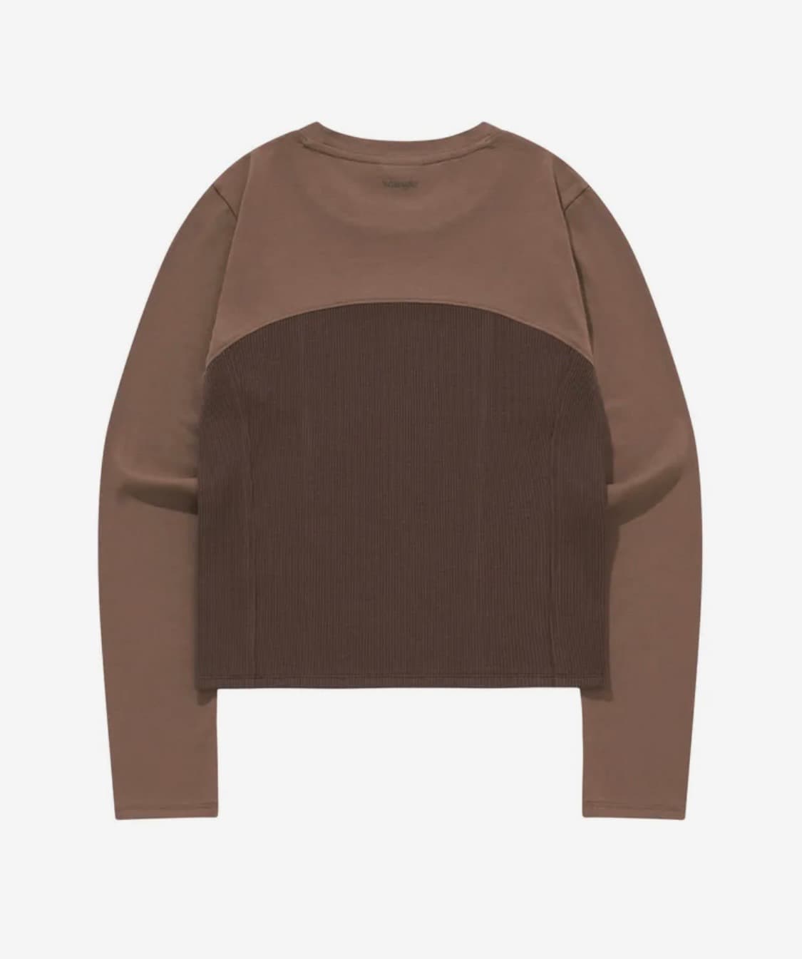 랭글러 우먼즈 슬림 패턴 긴팔티셔츠 브라운 상품이미지2