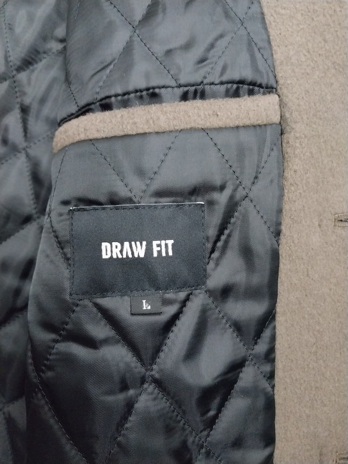 드로우핏 브라운 울 캐시미어코트 L 상품이미지4