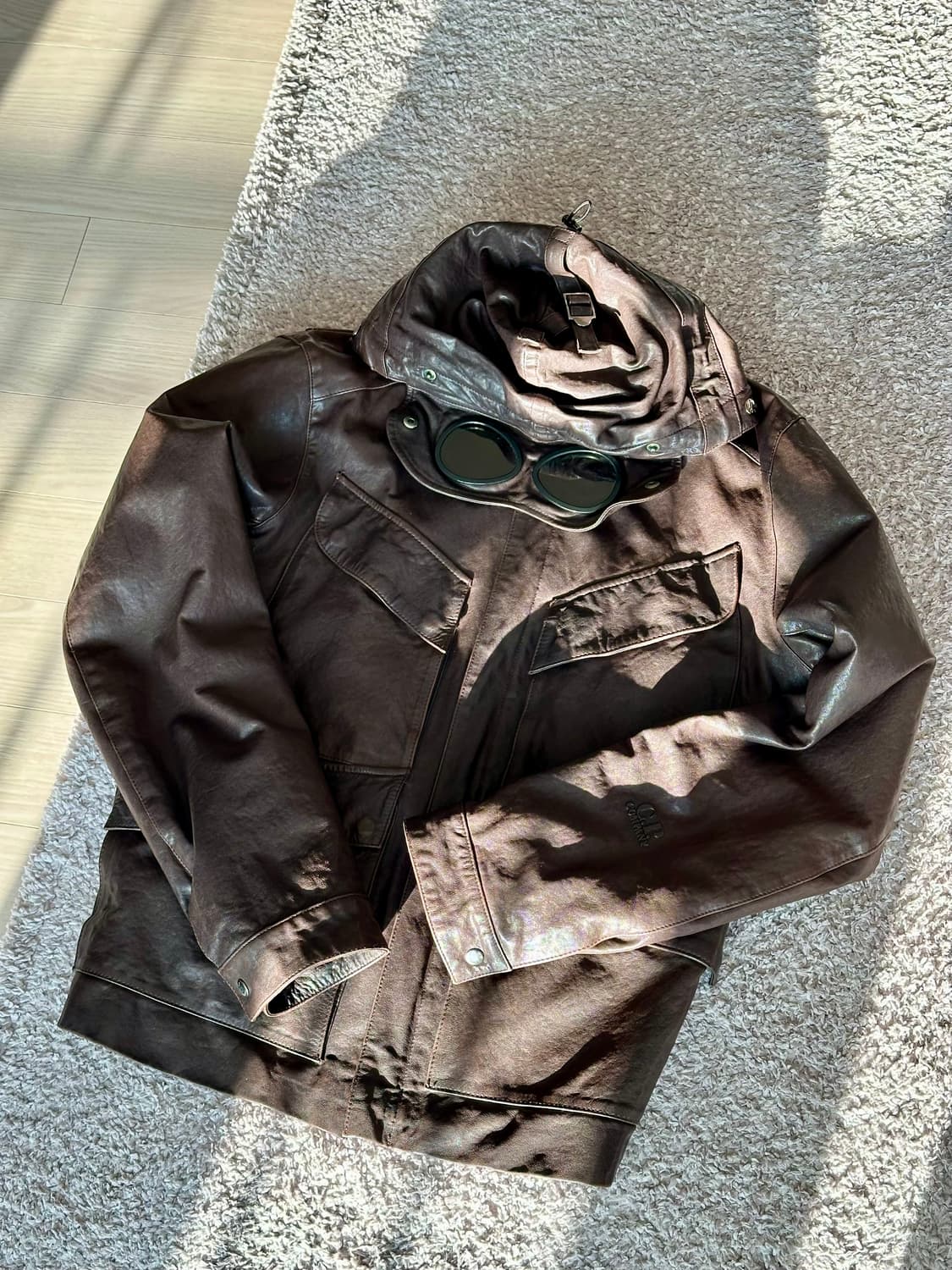 CP컴퍼니 고글 가죽 자켓 상품이미지1