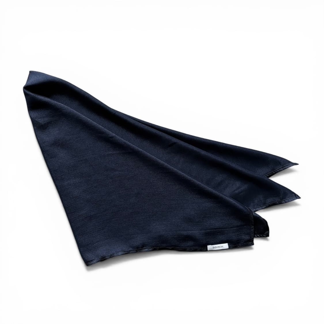 누아르나인 새틴 스카프 블라우스 네이비 상품이미지5