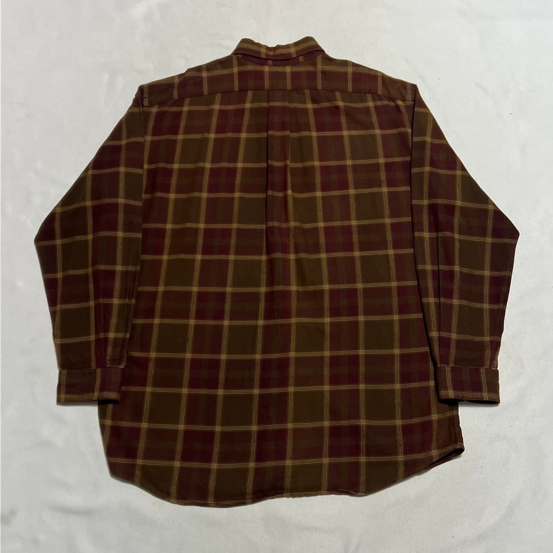 XL 폴로랄프로렌 코튼 브라운 체크 셔츠 상품이미지3