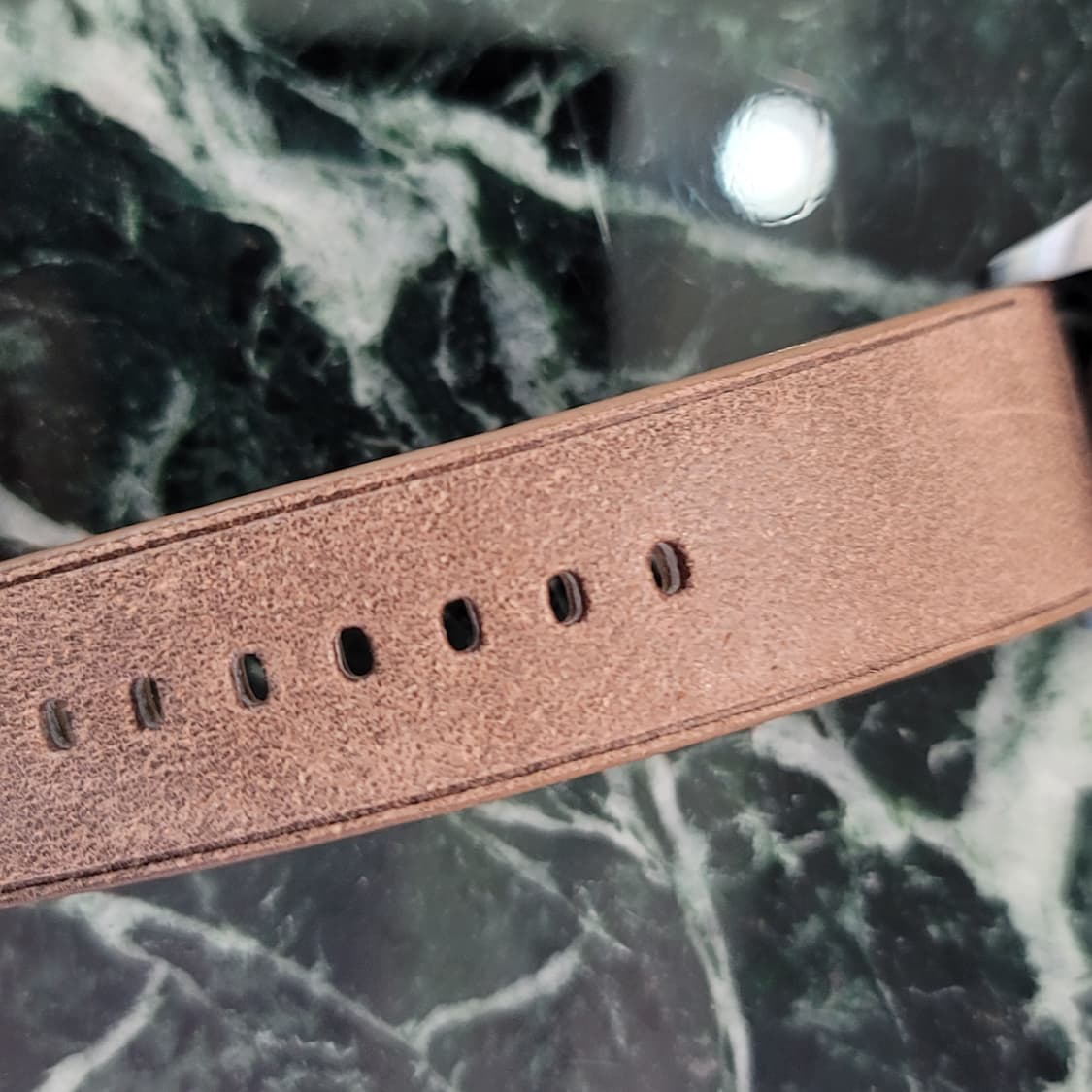 아디다스 그린 빈티지 브라운 가죽 남성시계 상품이미지5