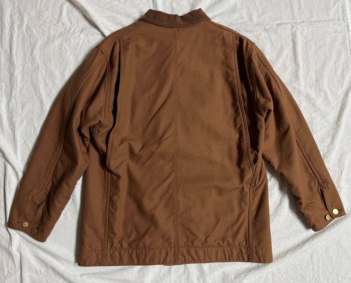 (3)언유즈드 UNUSED 덕 커버올 자켓 (브라운) 워크자켓 상품이미지4
