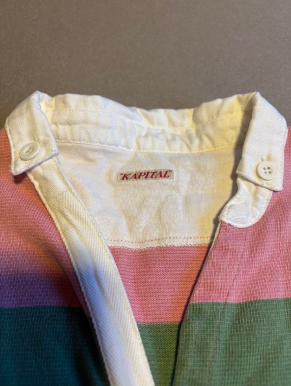 캐피탈 라거 셔츠 핑크 그린 2 상품이미지4