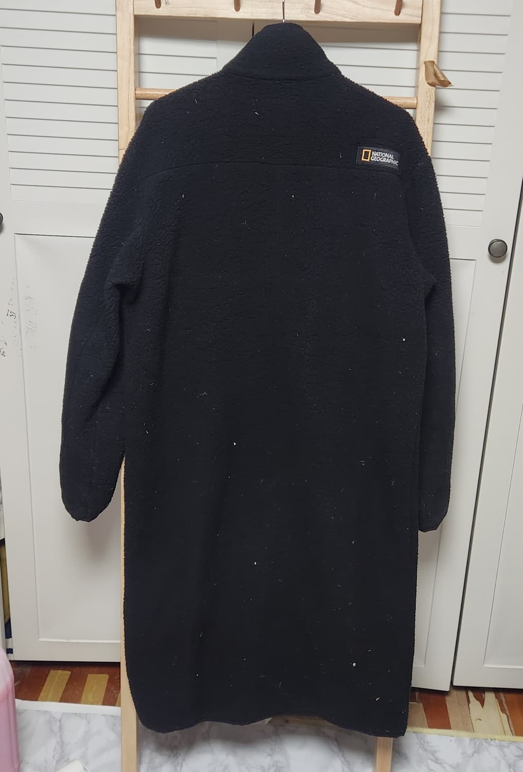 내셔널지오그래픽 롱 후리스 플러스 자켓 블랙 상품이미지2