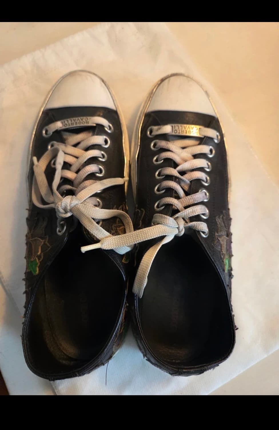 [로베르토 카발리를 사랑하세요] Flower Leather Sneaker 상품이미지2