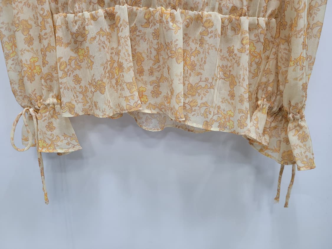 SISLEY 20SS 시슬리 플라워 랩 블라우스 / 여 85 (42)  상품이미지6