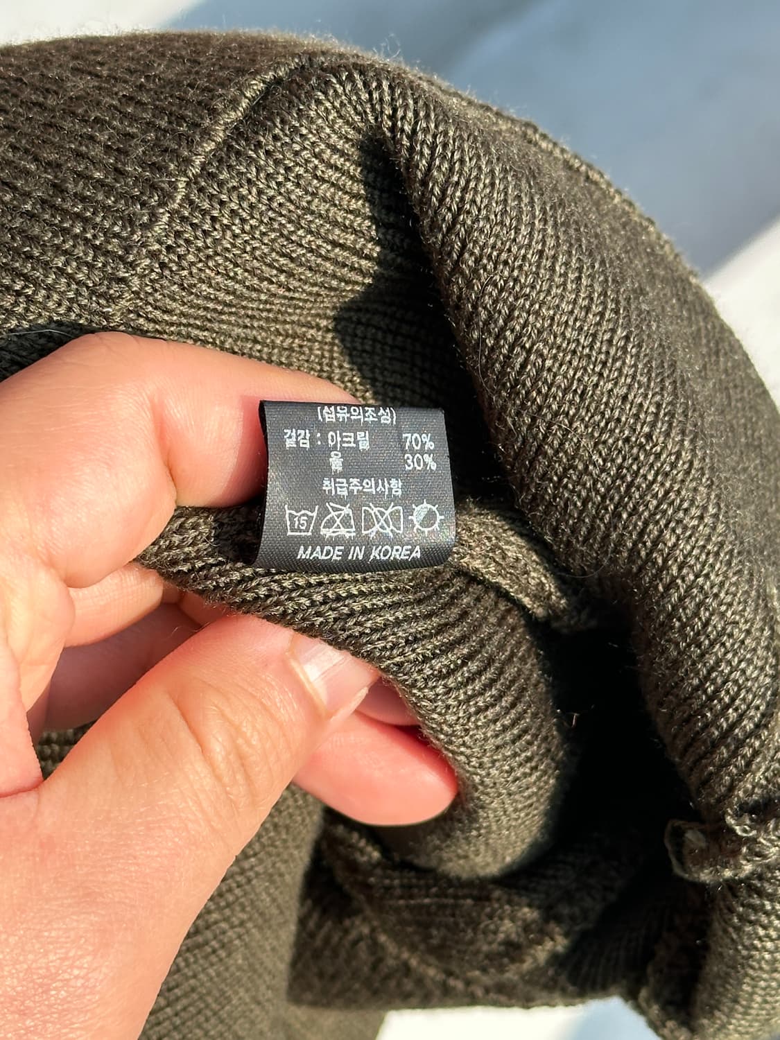 [F] 미치코런던 빈티지 카키 비니 모자 상품이미지6