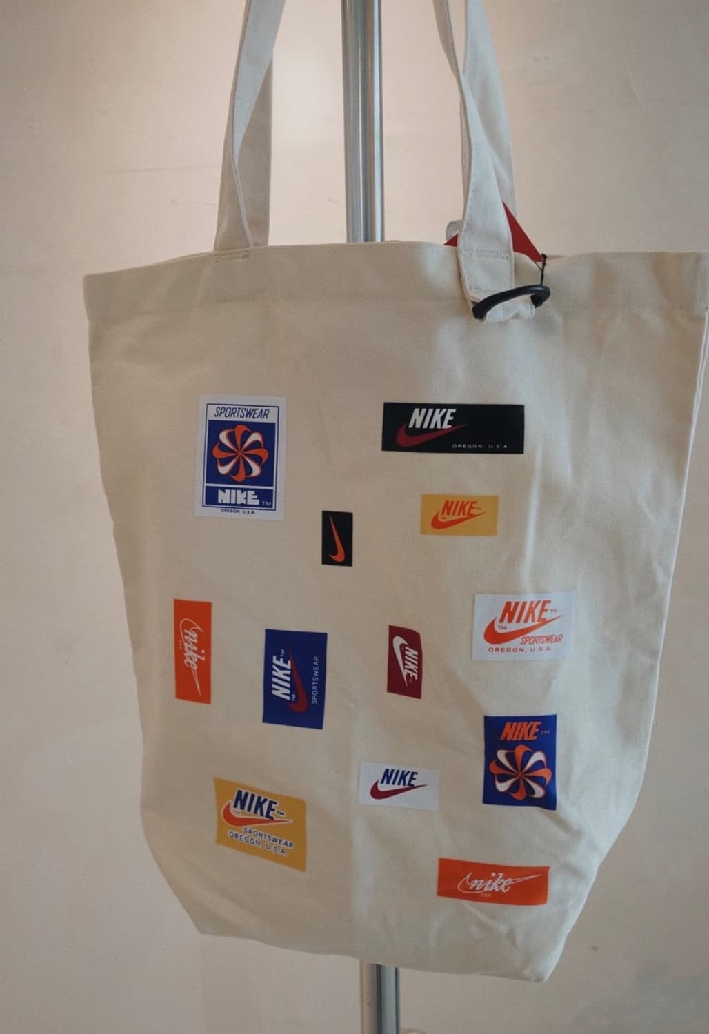 나이키 레트로 로고 일본판 캔버스 토트백 새제품 상품이미지2