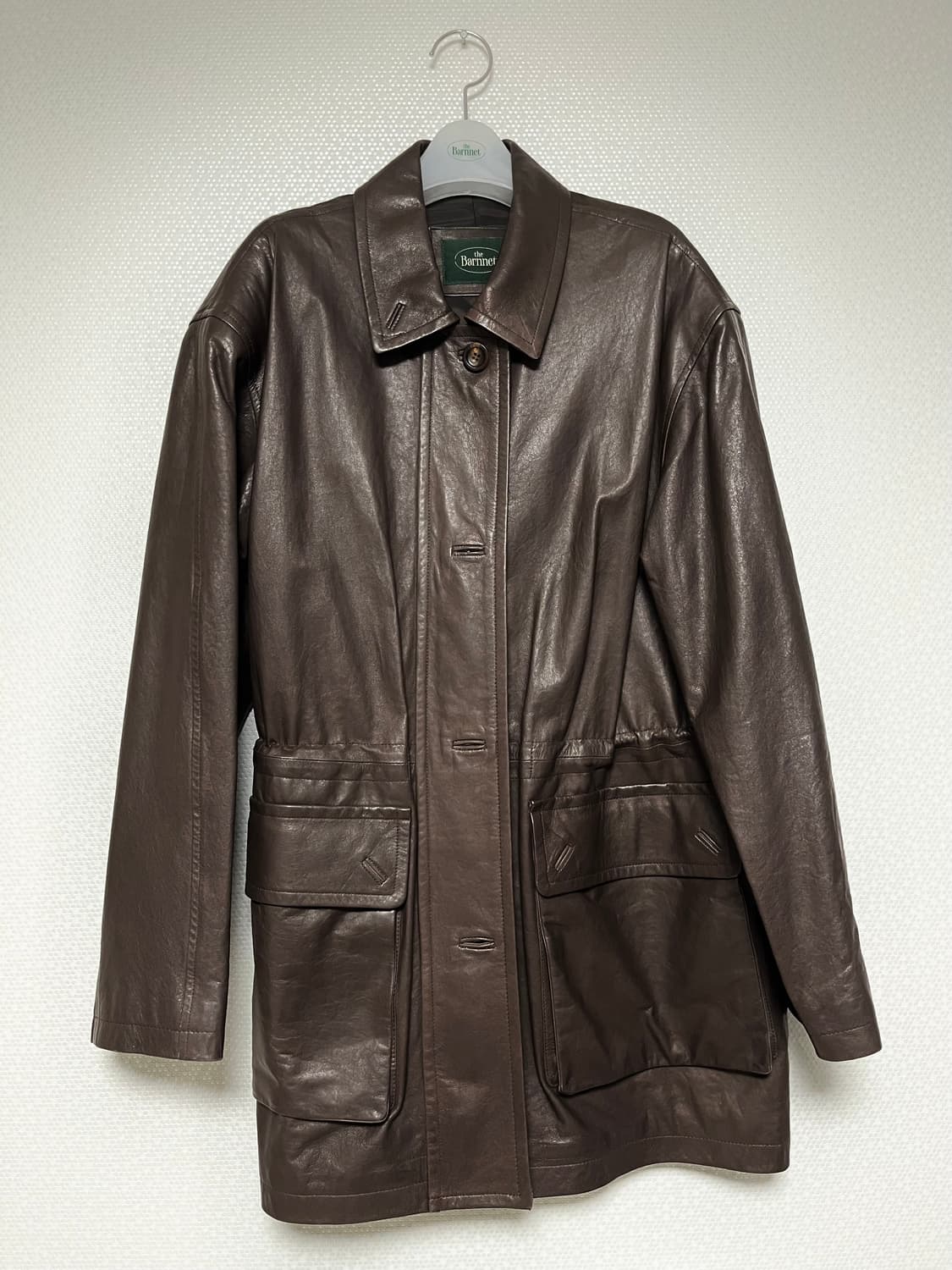 더바넷 뎁 램스킨 레더 캠프 스트링 코트 브라운 상품이미지10