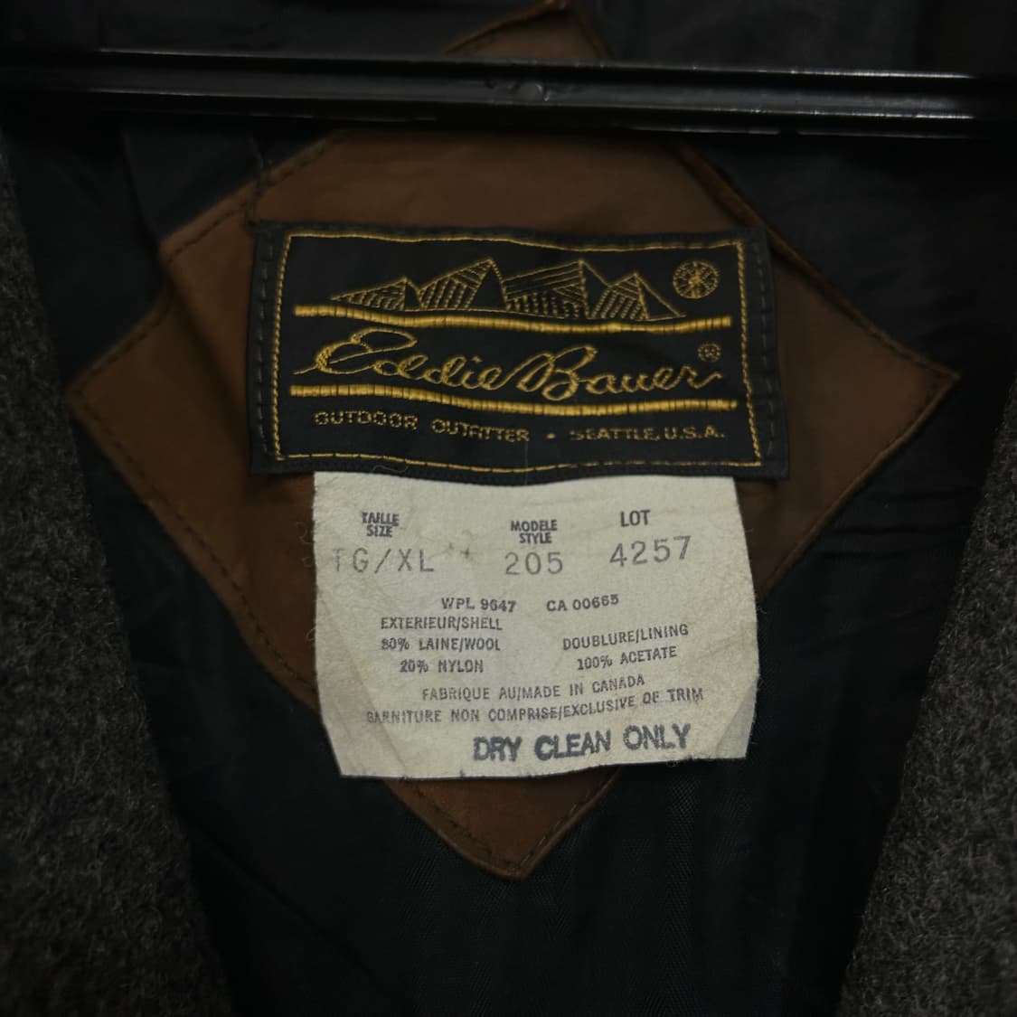 (XL) 80s 에디바우어 울 자켓 상품이미지9