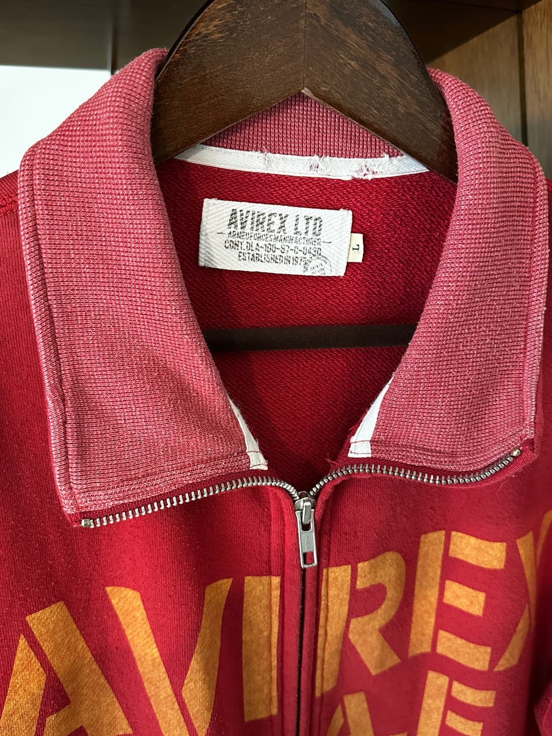 아비렉스 스웻 풀 집업 맨투맨 상품이미지3