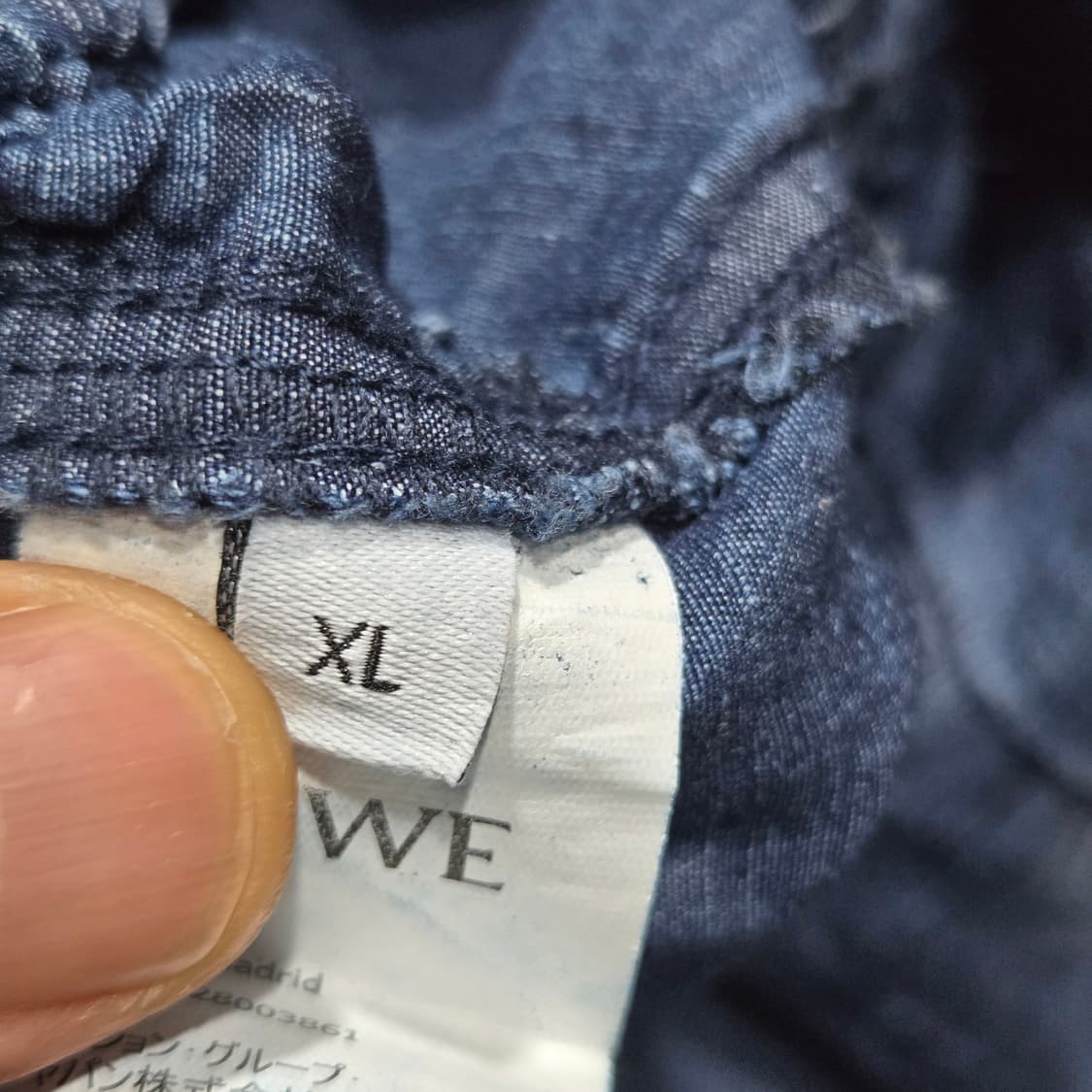 ​[매장가 200만대] 로에베 피셔맨 드로스트링 데님 쇼츠 (XL) 상품이미지8