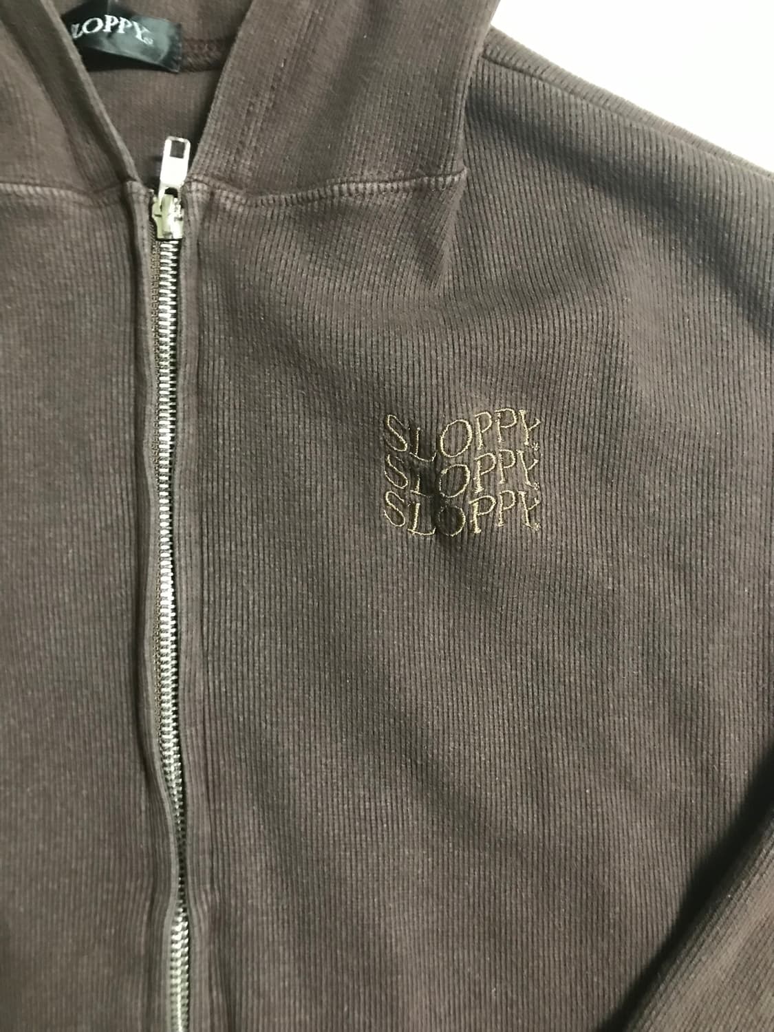 빈티지 브라운 후드집업 상품이미지2