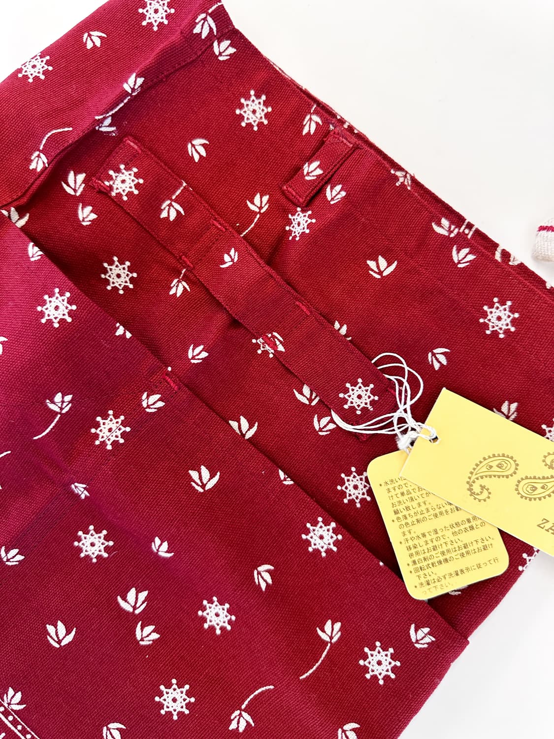 ❤️버건디 페이즐리 하프 앞치마🌿 | ZAKANAKA 상품이미지8