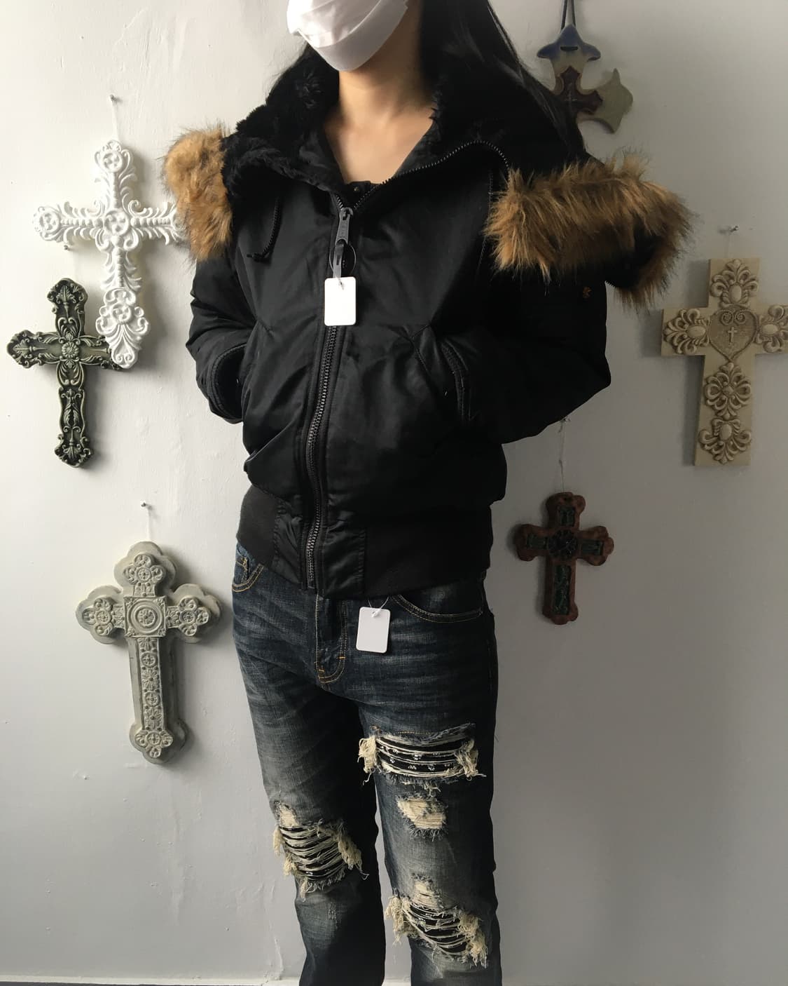 Alpha inderstries fake fur hood jacket 상품이미지9
