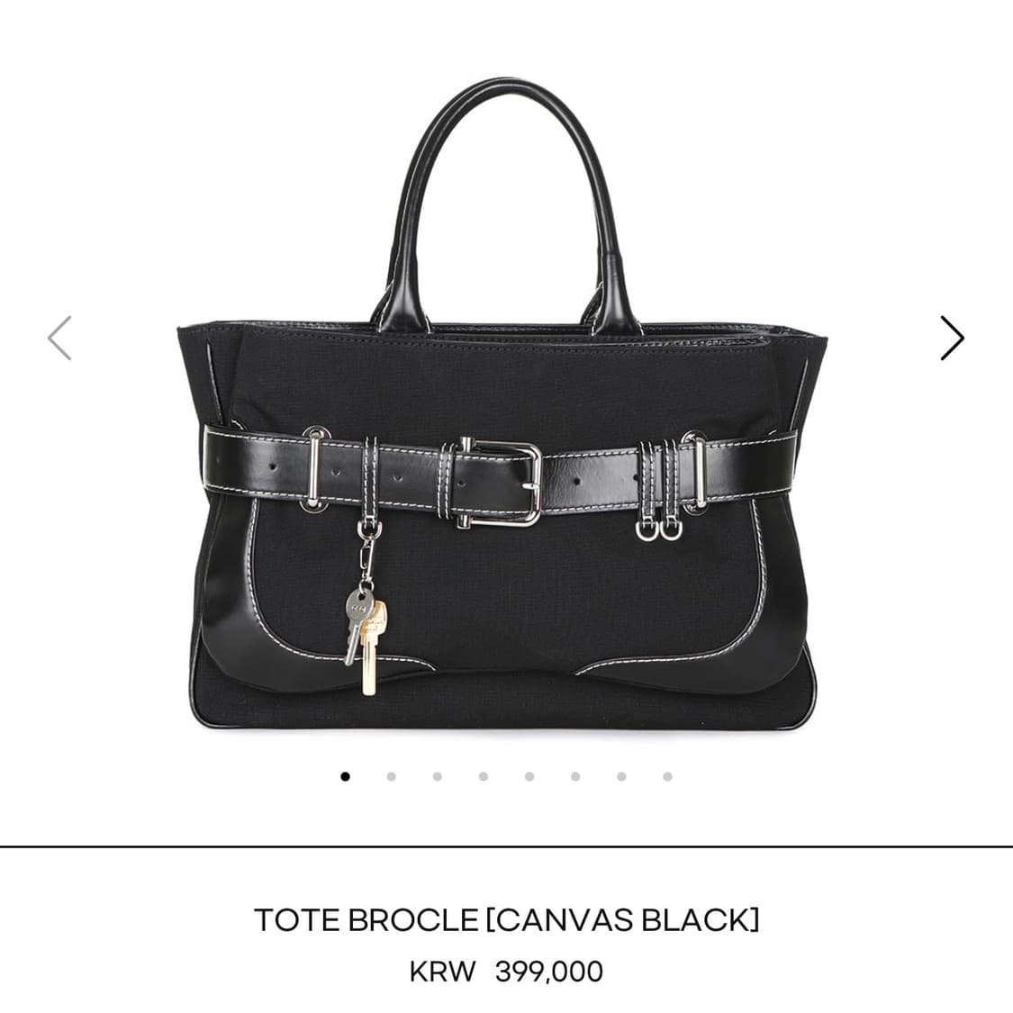 오소이 브로클 토트백 TOTE BROCLE [CANVAS BLACK] 상품이미지1