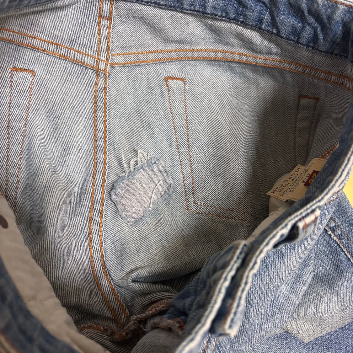 세븐진 26 부츠컷 청바지 연청 워싱 미국 수입 데님 수입 포켓 상품이미지9