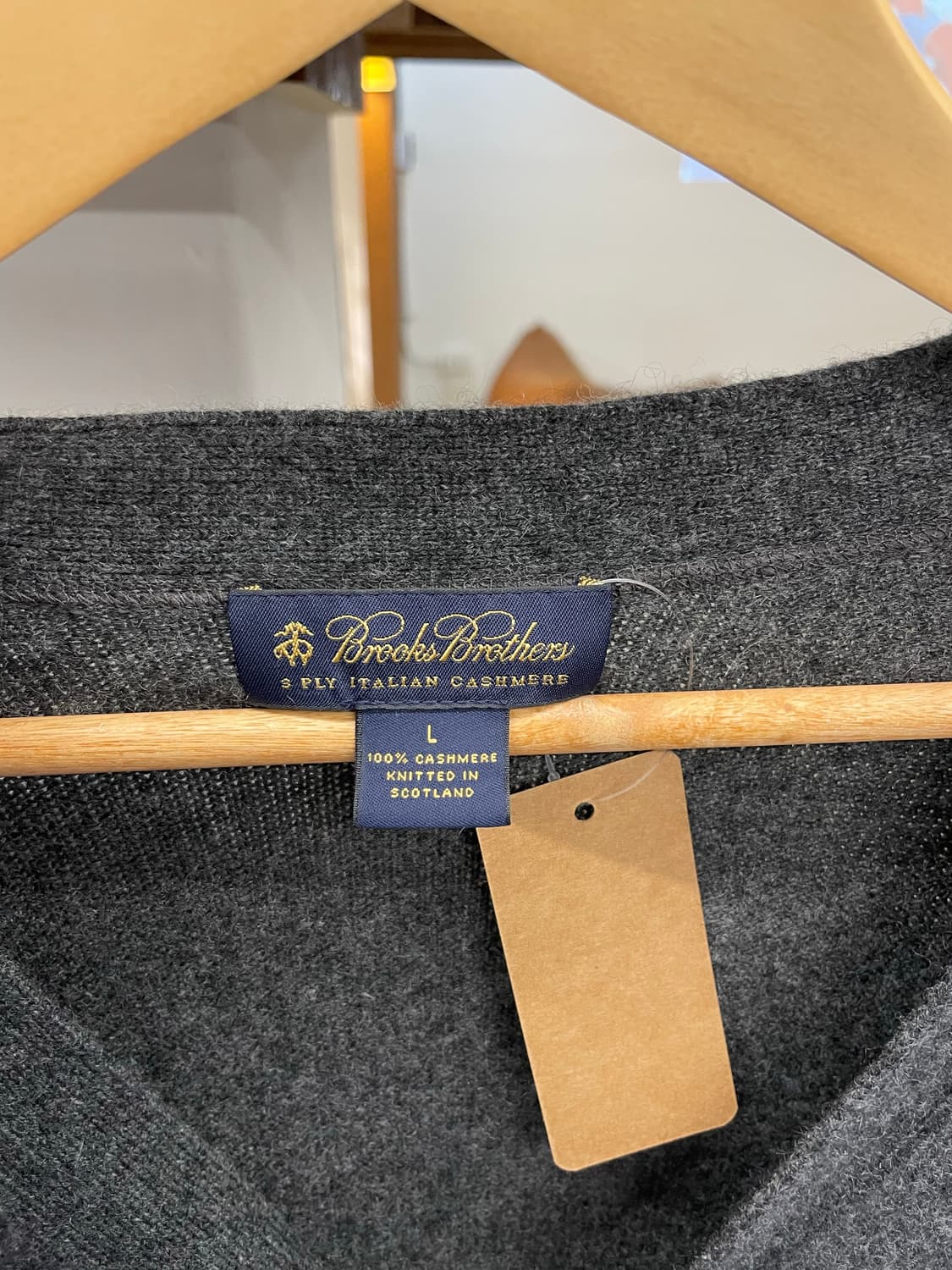 브룩스브라더스 캐시미어 우드버튼 가디건 상품이미지8