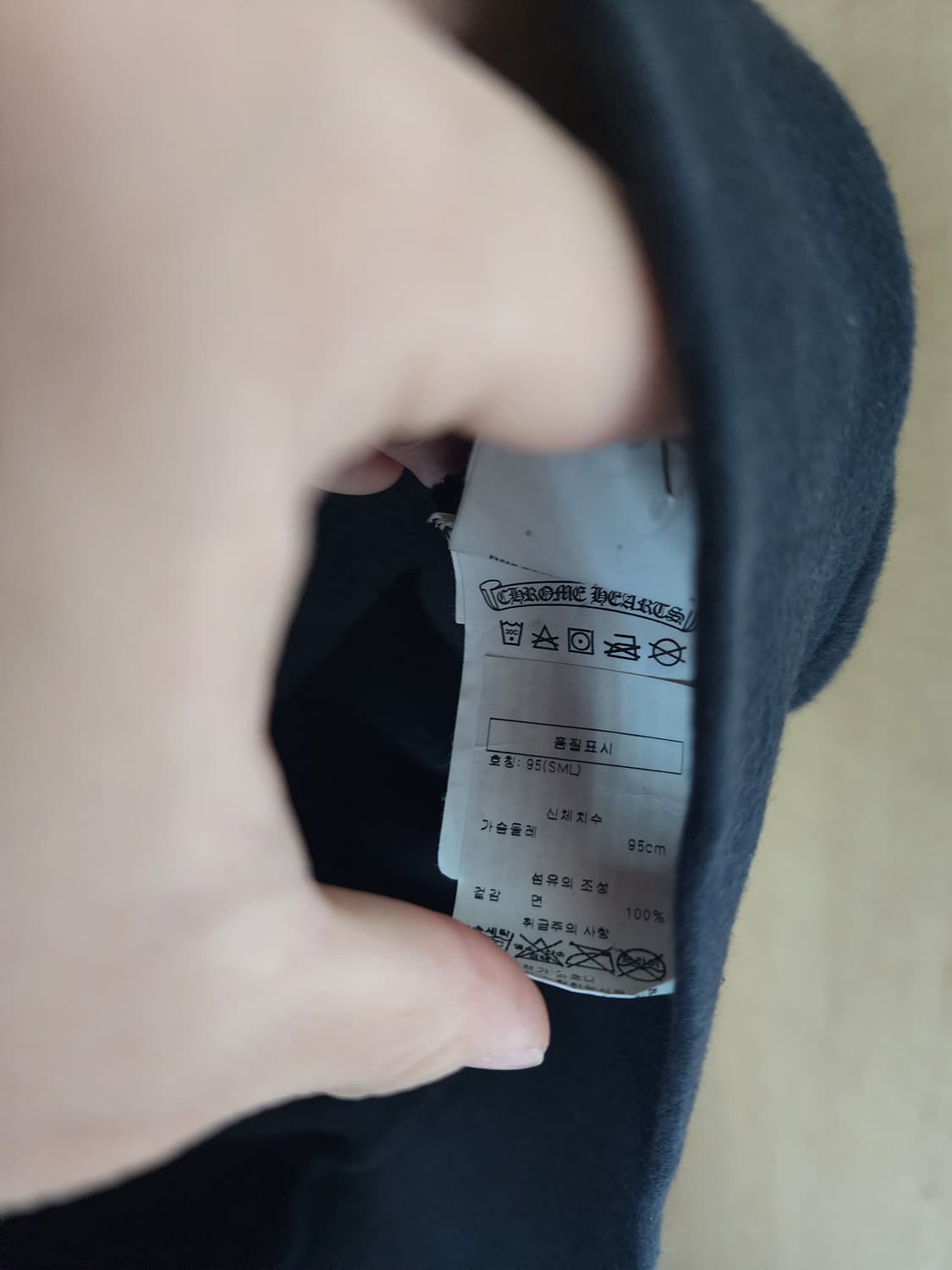 크롬하츠 국내백화점판 플로랄 홀스슈 후드집업 S 상품이미지4