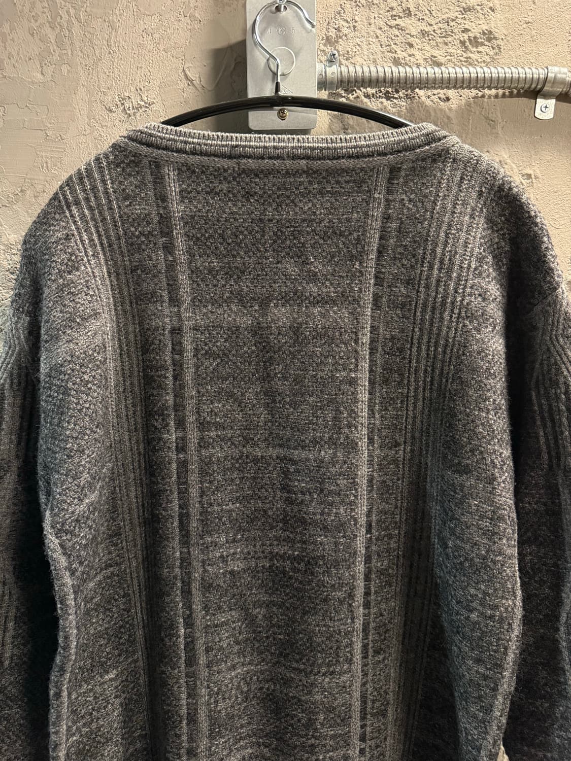 90 시스템 SYSTEM 케이블 니트 스웨터 그레이 상품이미지6