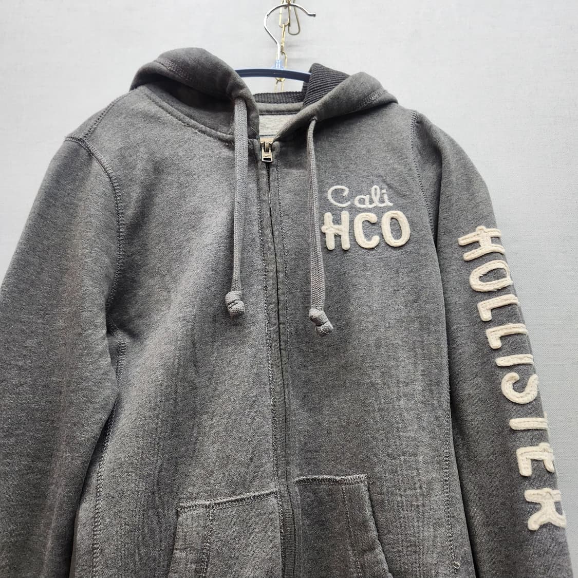 홀리스터 사이드로고 Y2K 후드집업 XS(S) 상품이미지3