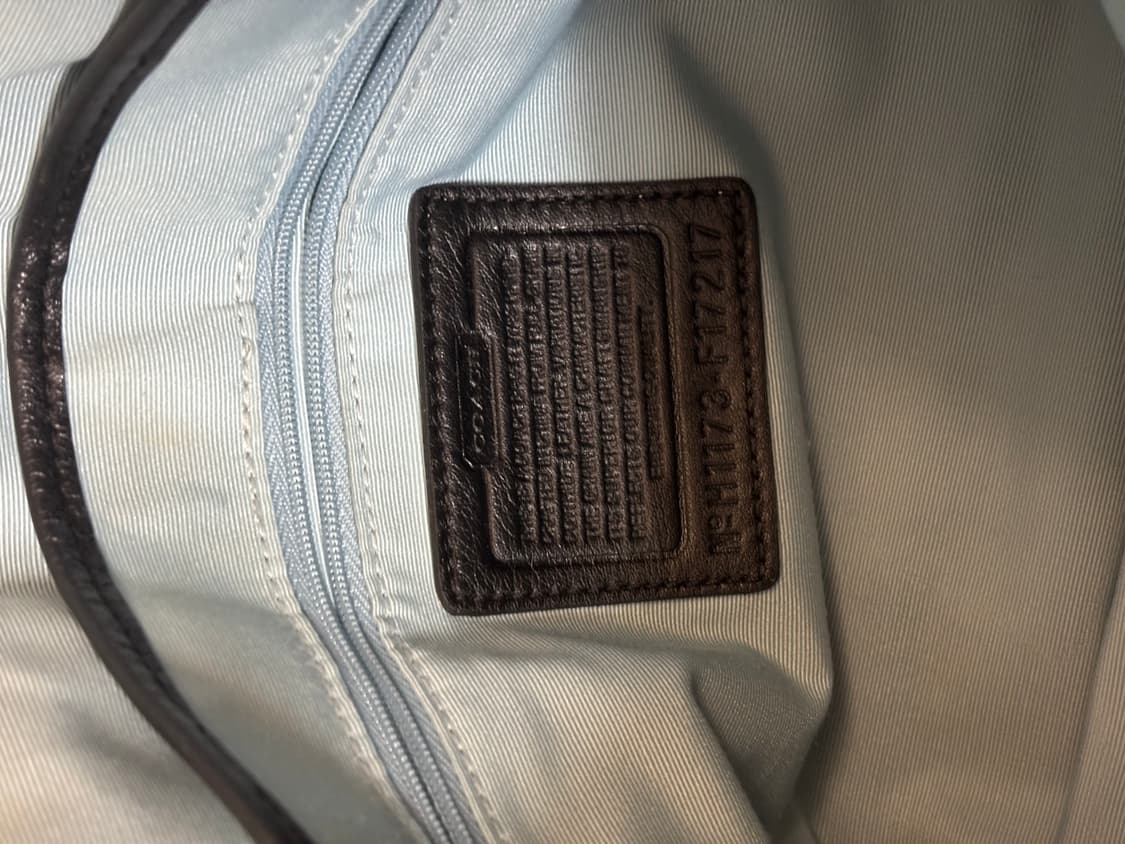 상태굿) 코치 블랙 레더 은장 숄더백 상품이미지8