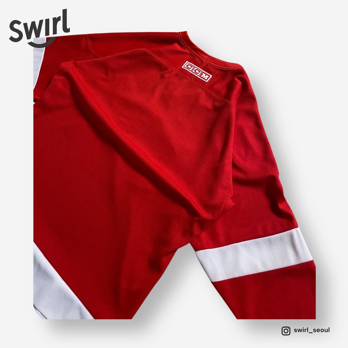 🌊 CCM Detroit Red Wings Jersey 상품이미지4