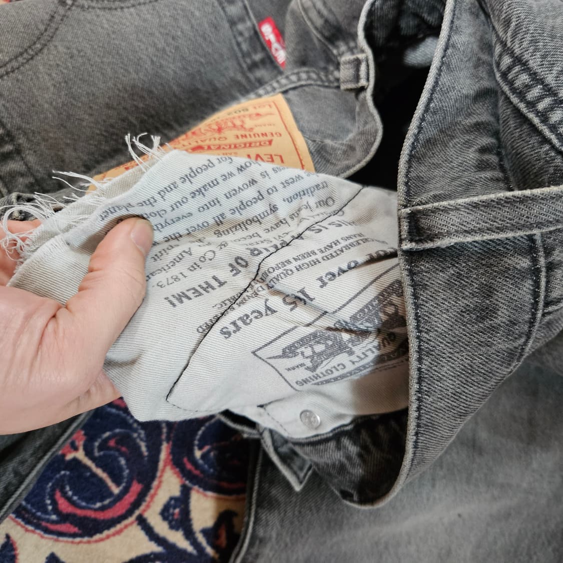 리바이스(Levis) No. 502 Hi-Ball 테이퍼드 데님 팬츠  상품이미지7