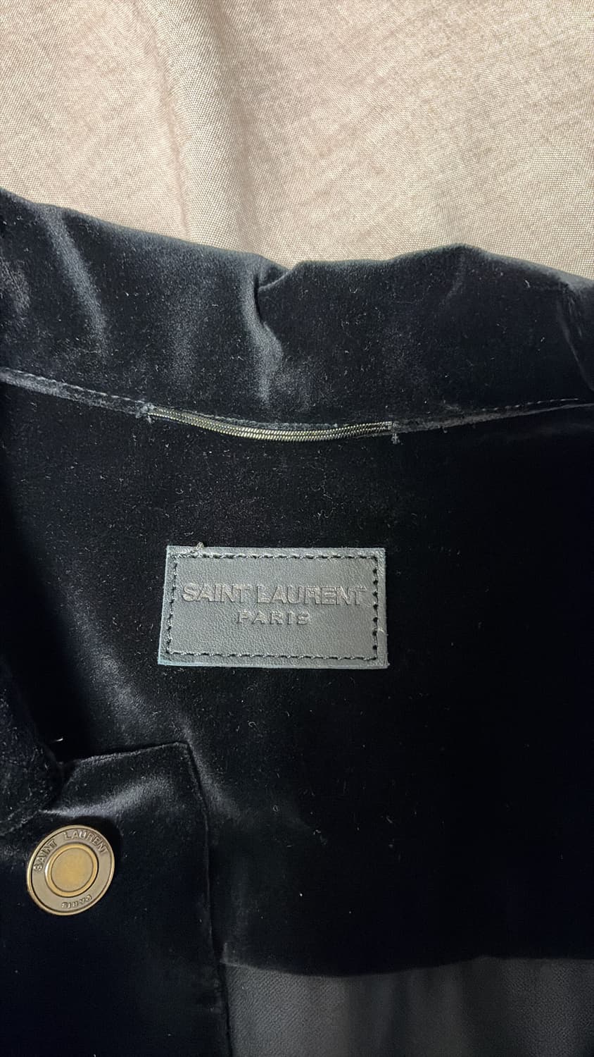 생로랑 16aw 뮤직노트 스터드 벨벳 트러커 xs사이즈 상품이미지6