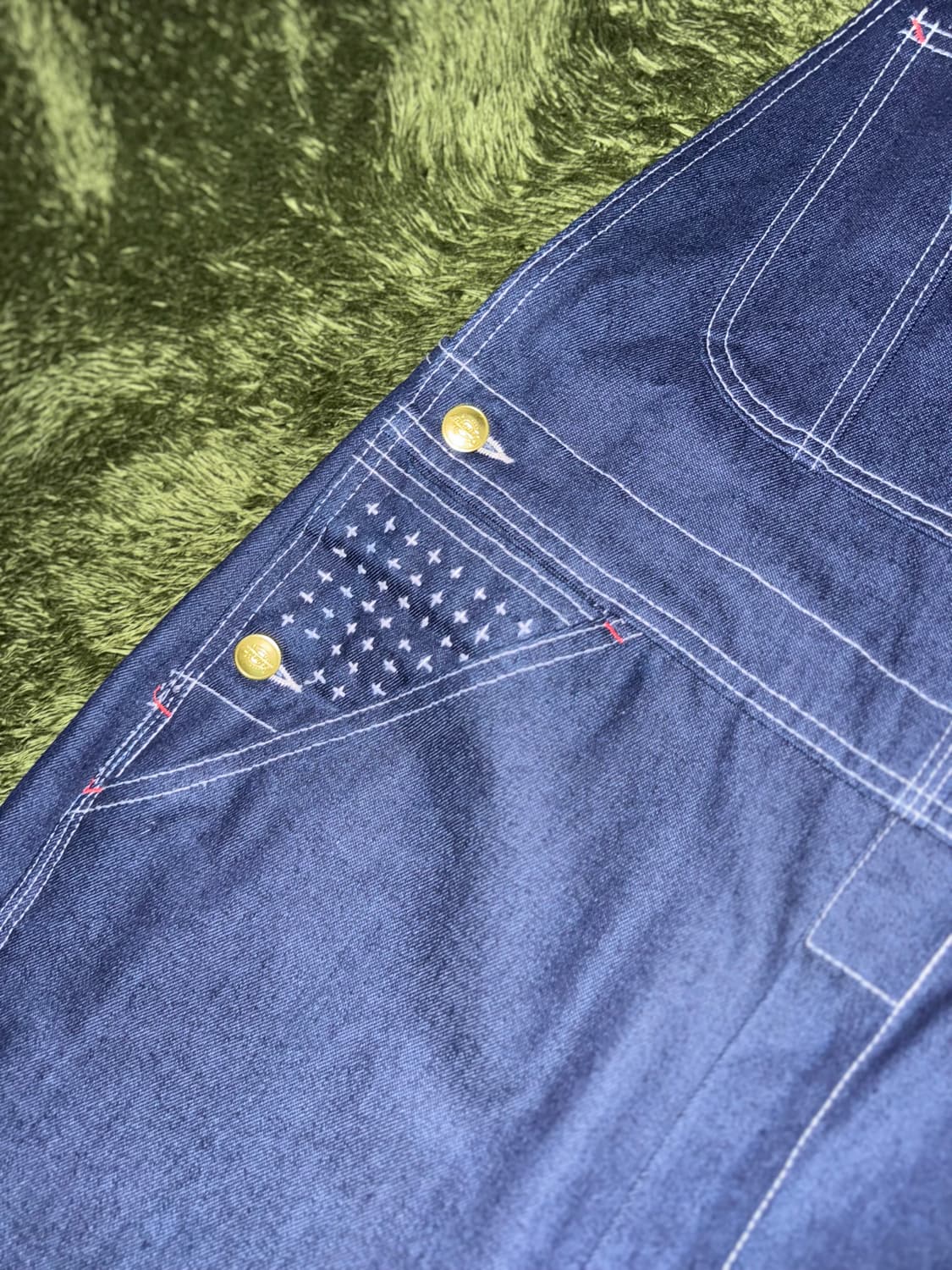 [30X30] 디키즈 재패니즈 사시코 커스텀 오버롤 인디고 상품이미지4