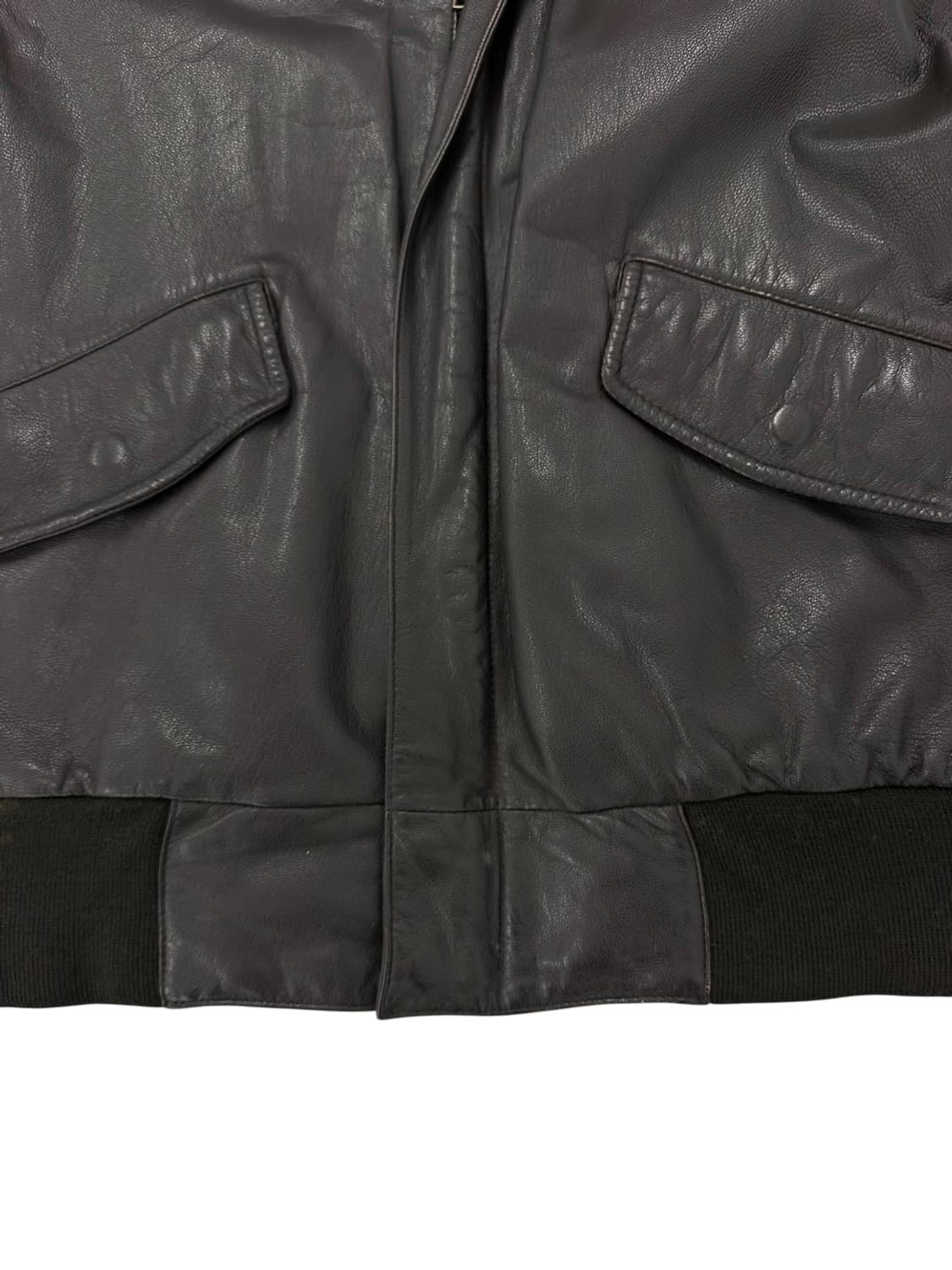 90s 한국군 양가죽 레더자켓 (3)  상품이미지4