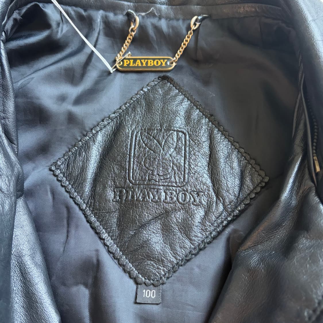 90s 플레이보이 빈티지 리얼 가죽자켓 L 상품이미지7