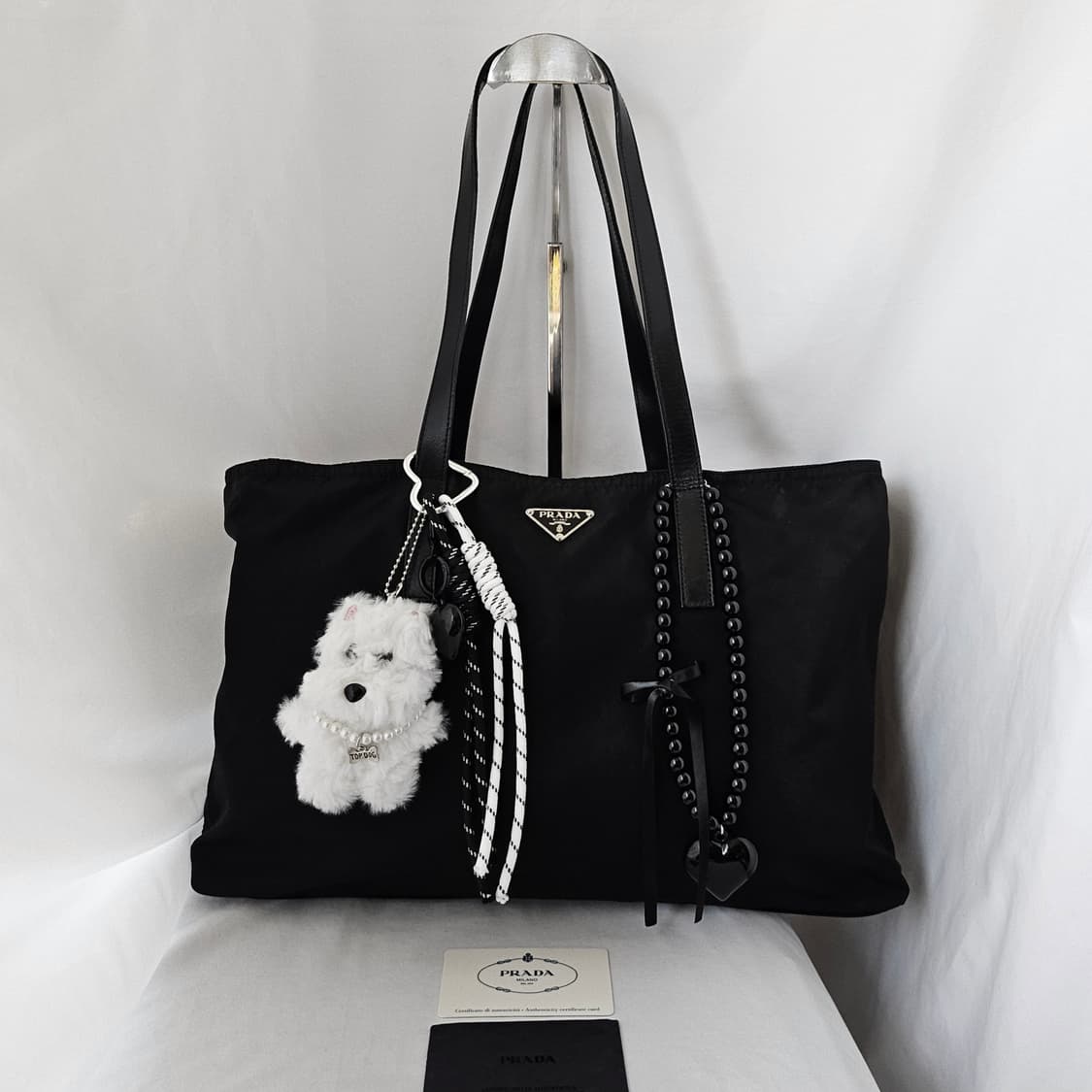 [정품 PRADA]프라다 포코노 나일론 쇼퍼백 숄더백 상품이미지1