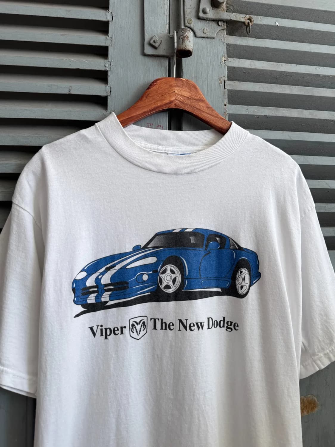 [L]90's USA 빈티지 The New Dodge 프린팅 티셔츠 상품이미지1