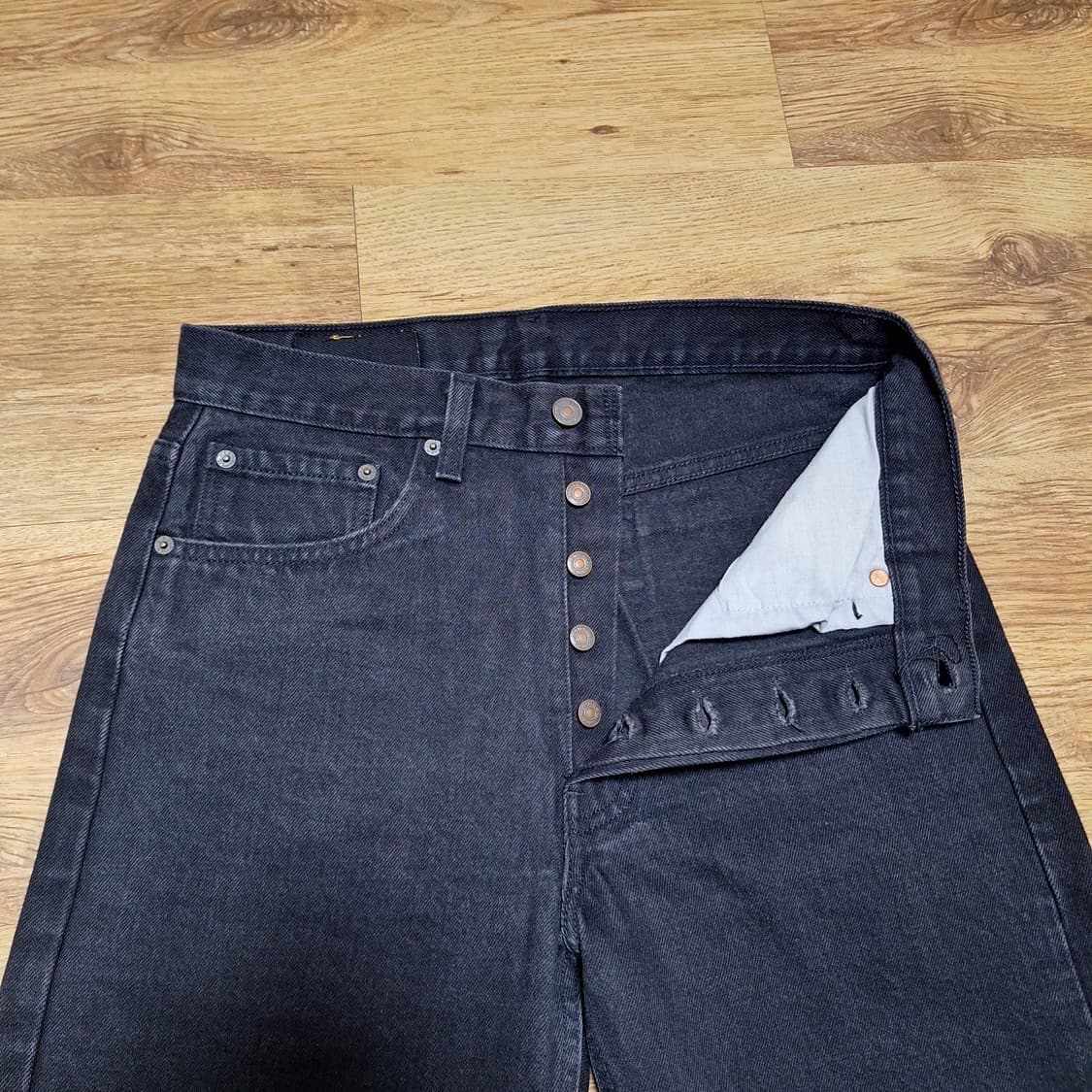 90s 미제 빈티지리바이스 501 블랙 31X34 상품이미지6